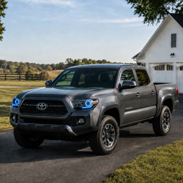 Lighting Trendz 2016-2018 Toyota Tacoma DRL Board & Projector Halo LED Kit - Custom main image